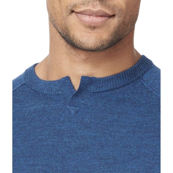 GOOD MAN BRAND Slim Fit Notch Neck Wool Sweater In Teal size XL 239$ - Picture 8 of 9